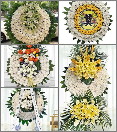 贵州六盘水盘县柏果镇业租村花圈速递